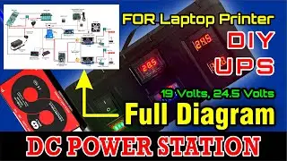 Cara membuat POWER STATION DC, UPS 18650 Full Protection &ndash; Aman untuk Laptop & Printer DIY