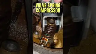 USING A VALVE SPRING COMPRESSOR. Link to full video in the description. #shorts #youtubeshorts