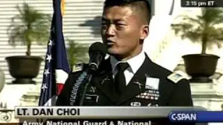 National Equality March Rally: Lt. Dan Choi speaks