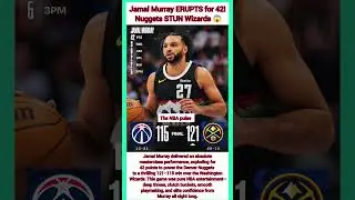 Jamal Murray ERUPTS for 42! Nuggets STUN Wizards 😱#nbashorts#nba#basketball#nbaaustralia#viralvideo