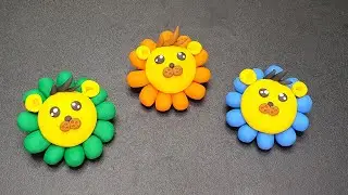Clay Art For Kids Lion Clay Modelling  How To Make Lion Clay Tutorial  clay diye jinis banano