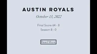 Bastrop Tribe vs  Austin Royals 10-13-2022