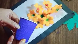 simple colour paper decoration||easy craft for beginners