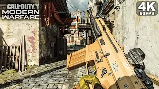 Call of Duty Modern Warfare Multiplayer Gameplay FN Scar 17 Weapon 4K