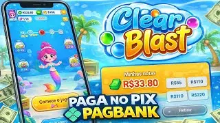 Novo App Clear Blast para ganhar dinheiro jogando (Pix e PagBank)