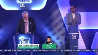 #CSK CHETESHWAR PUJARA GOT APPLAUSE IN IPL AUCTION 2021#IPL2021 #IPL AUCTION