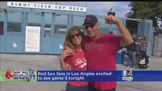 Red Sox Fans In Los Angeles Snag Tickets For Possible World Series Clincher