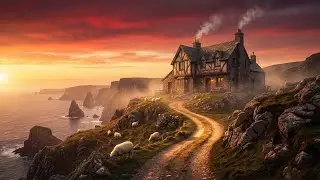 The Wandering Bard &bull; Sunrise Over the Irish Cliffs &bull; Cozy Morning Tavern Ambience (4 Hours)