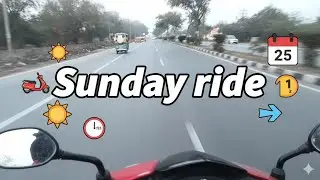 Sunday ride 🏍️😲| wide angle lens tested in 📱