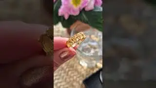 Citrine Ring 💛☀️ golden ring citrine gemstones www.aliceglamshop.com #citrine #ring #jewelry