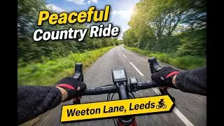 Peaceful Cycling on Weeton Lane, North Leeds Country Roads