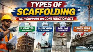 Types of Scaffolding with Support on Construction Site 