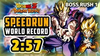 WORLD RECORD Boss Rush 1 (2:57) DBZ Dokkan Battle