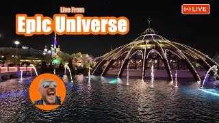🔴 LIVE from Epic Universe: Park After Dark! (Night Tour & Atmosphere)