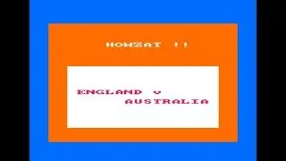 Howzat Review for the Amstrad CPC by John Gage