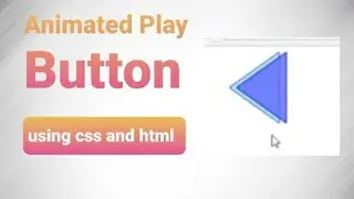 Animated Play button | css animation effects 