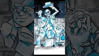 Drawing the Hitchhiking Ghosts from Disney&rsquo;s Haunted Mansion 👻 #hauntedmansion #drawing #disney
