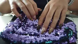 SEQUINS BAG ASMR 👛✨ | no talking, crinkles, acrylic nails