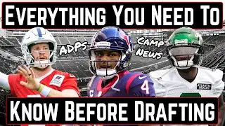 Everything you NEED TO KNOW before drafting | Camp News | ADP Changes | 2021 Fantasy Football Advice