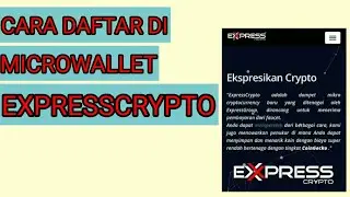 Cara daftar di expresscrypto