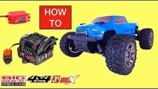 How to adjust punch setting, slipper clutch, end points on Arrma Big Rock 3s BLX