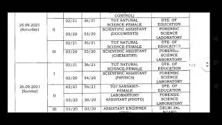 #dsssb #tgt2021 #examdates