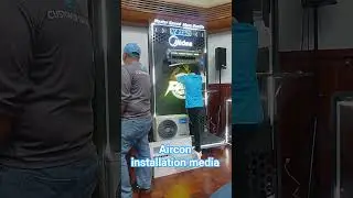 Aircon installation at Media training center
