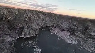 Drone Takes in New England's 'Winter Wonderland'