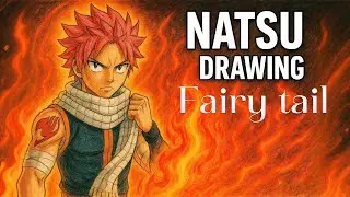 🔥 Epic Natsu Dragneel Drawing | Fairy Tail Anime Art (Step-by-Step Tutorial ) #natsu