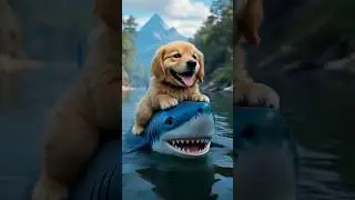 A poor what did the whole puppy dog think of #animals #fish #dog