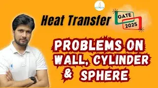 Heat Transfer for GATE 2025: Problems on Plane Wall, Cylinder, Sphere and Thermal Resistance