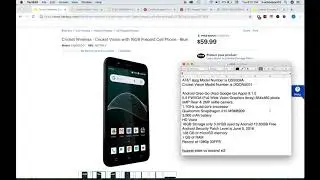 The Cricket Vision DQON5001 & AT&T Axia QS5509A