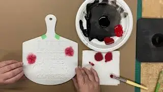 How much paint to use when stenciling