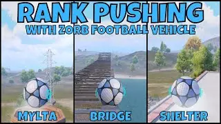 RANK PUSHING TIPS & TRICKS WITH ZORB FOOTBALL VEHICLE ⚽ TOP 5 RANK PUSHING PLACES IN FOOTBALL MODE
