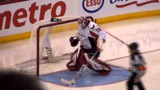 Tomas Vokoun warms up during the Capitals @ Senators hockey game