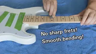 How to fix sharp fret ends and polish rough frets