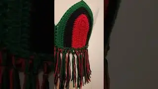 #crochettube #haltertop #redblackgreen #fringe #dcupdates
