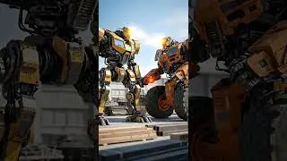 Crane Bot vs Dump Truck Bot ⚙️ Epic Lift Clash