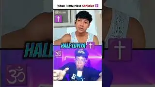 When Hindu Meets Christian ✝️| #hinduism #omegleindia #omeglememes