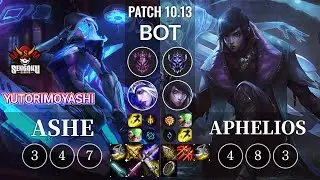SG Yutorimoyashi Ashe vs Aphelios Bot - KR Patch 10.13