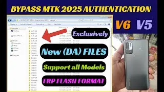MTK auth bypass tool v5 V6 | disable DA file (or auth) | Mediatek Format Flash All Chipset 2025