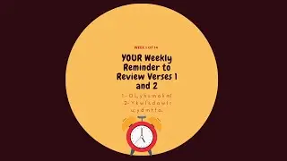 Reminder to Review Psalm 139:1-2