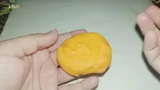 ASMR Unboxing Sound Orange 🧡 Soft Moulding Clay 😌 Relaxing 😎 Calming Sound #asmr #lil #relaxing #diy