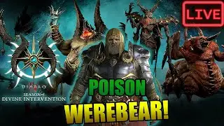 🔴LIVE🔴Holiday DRUID GRIND! More Poison Pulverize Druid | Diablo 4 Season 11