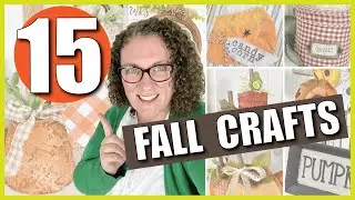 15 AWESOME (Fall) Crafts You Have To Try! Dollar Tree Craftober ep 11