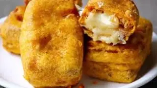 Bread pakoda with a cheesy twist - tasty and tempting snack for a rainy day