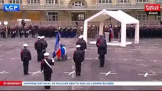 Hommage national au policier tué sur les Champs-Elysées - Evénement (25/04/2017)