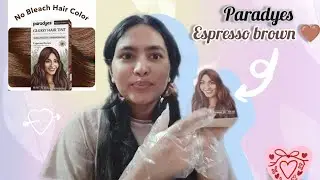 Paradyes \ espresso brown 🤎\ medium brown \ glossy hair tint \ no bleach 