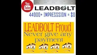 Live Leadbolt Fraud Mobile Ads Network | Live Payment Proof