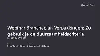 Webinar: Zo gebruik je de Duurzaamheidscriteria voor verpakkingen